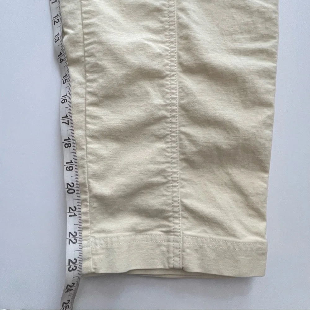 Madewell High Rise Seamed Tapered Pants Straight Leg Comfy  Neutral Cream 10 - Picture 13 of 15